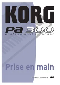 Notice KORG PA300 Clavier
