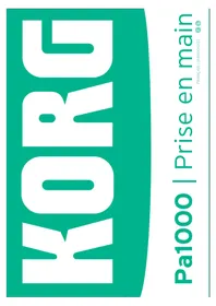 Notice KORG PA1000 Clavier