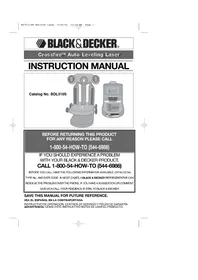 Notice BLACK & DECKER BDL310S Pointeur laser