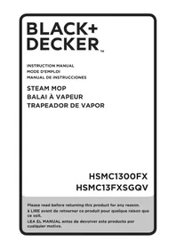 Notice BLACK & DECKER HSMC1300FX Nettoyeur vapeur
