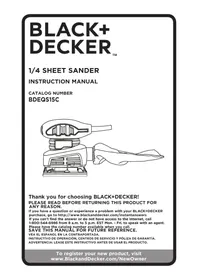 BLACK &amp; DECKER BDEQS15C - Lijadora