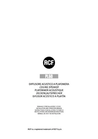 Notice RCF PL60 Haut-parleur