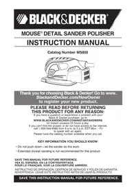 BLACK &amp; DECKER MS800 - Ponceuse