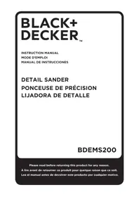 BLACK &amp; DECKER 7407 - Ponceuse
