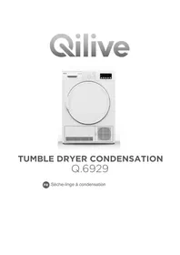 Notice Qilive Q.6929 Sèche-linge