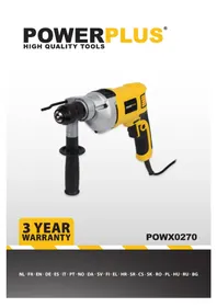 Notice PowerPlus POWX0270 Vrtalnik