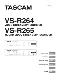 Notice TASCAM VSR265 Enregistreur vidéo