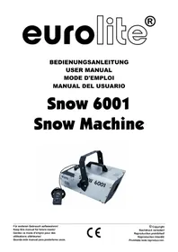 Notice Eurolite SNOW 6001 Machine à effet