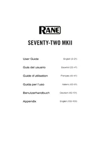 Notice Rane SEVENTYTWO MKII DJ Equipment