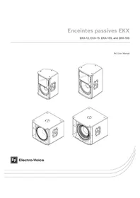 Notice ELECTRO-VOICE EKX12 Haut-parleur