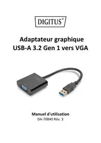 Notice Digitus DA70840 Carte réseau / adaptateur