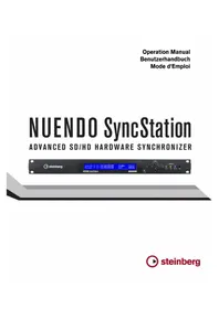 Notice STEINBERG NUENDO SYNCSTATION Enregistreur audio