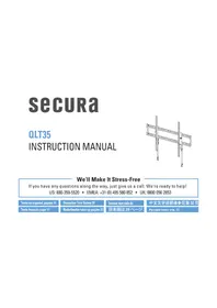 Notice Secura QLT35 Support mural pour téléviseur