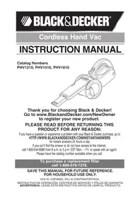 BLACK &amp; DECKER PHV1410 - Hand vacuum cleaner