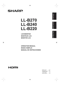 SHARP LLB270 - Monitor