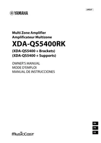 Notice YAMAHA XDAQS5400RK Ampli home-cinéma