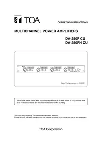 Notice TOA DA250FH Recepteur