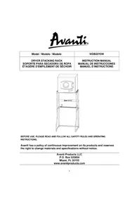 Notice Avanti WDB20Y0W Sèche-linge