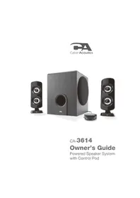 Notice Cyber Acoustics CA3614 Haut-parleur