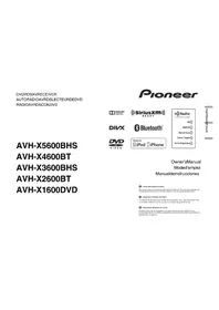 Notice PIONEER AVHX3600BHS Lecteur dvd