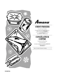 Notice AMANA AQC1513TEW Congélateur