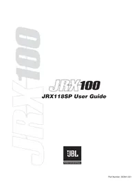 Notice JBL JRX118SP Subwoofer