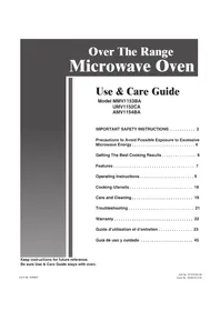 MAYTAG MMV1153BAB - Microwave Oven