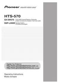 Notice PIONEER HTS570 Système audio home cinéma