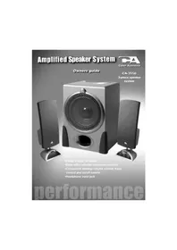 Notice Cyber Acoustics CA3550 Haut-parleur