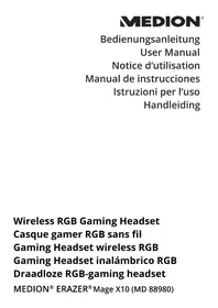 Notice MEDION ERAZER MAGE X10 Casque