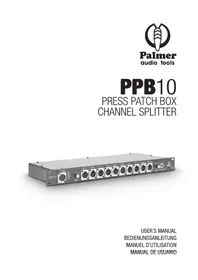 Notice Palmer PPB10 Répartiteur