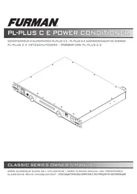 Notice Furman PLPLUS C E Conditionneur d'alimentation électrique