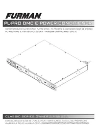 Notice Furman PLPRO DMC E Conditionneur d'alimentation électrique