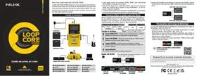 Notice NUX LOOP CORE Pédale d'effets pour guitare électrique