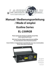 Notice Laserworld EL230RGB Pointeur laser