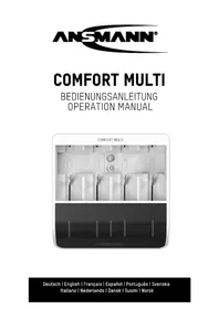 Notice ANSMANN COMFORT MULTI Battery charger