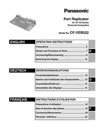 Notice PANASONIC CFVEB522 Andere Computerzubehör
