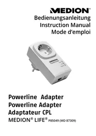 Notice MEDION P85049 Adaptateur Powerline