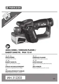 Notice PARKSIDE PHA 12 A1 Raboteuse électrique
