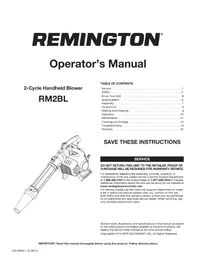 REMINGTON RM2BL - Blower