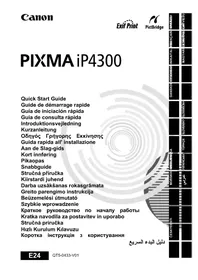 Notice CANON PIXMA IP4300 Skriver