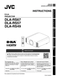 Notice JVC DLARS49U Projecteur