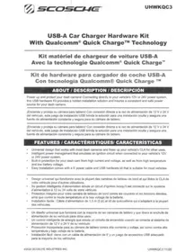 Notice Scosche UHWKQC3SP Appareil photo