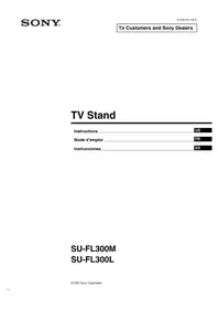 Notice SONY SUFL300L TV Stand