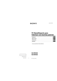 Notice SONY SUB553S TV Stand