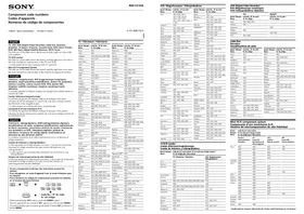 SONY RMV310A - Télécommande