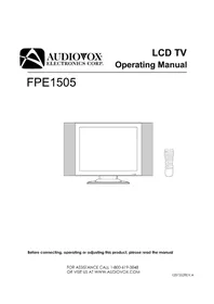 Notice VOXX FPE1505 TV