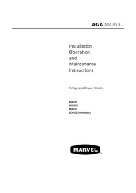 Notice Marvel 80RDE Réfrigérateur