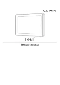 Notice GARMIN TREAD Gps