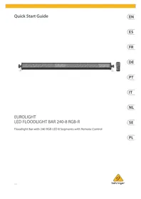 Notice BEHRINGER LED FLOODLIGHT BAR 2408 RGBR Iluminación